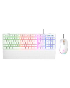 RAMPAGE Gaming Tastatura+miš žični set KM-RX7 FORTUNA V2 beli 42578