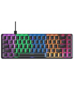 RAMPAGE Tastatura žična gaming REBEL Low Profile mehanička crveni switch 38868