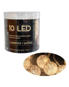 Novogodišnje lampice kugle 10LED - 52-512000