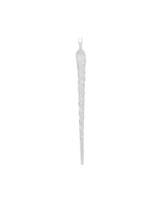 DEKOR DOM Novogodišni viseći led 28cm Hanging icicle 520102, srebrna - 102138