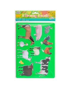 GRAFIX Oblici za crtanje - Životinje i Slova-Brojevi