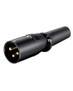 Audio XLR utikač S23/BK, crna - 44068