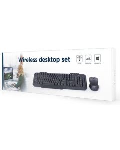 GEMBIRD KBS-WM-02 Gejmerska tastatura US + bezicni mis USB - 17470