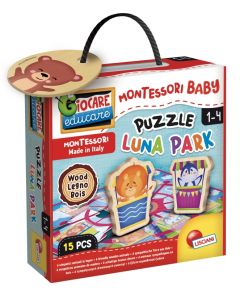 MONTESORI Drvena puzzle - Luna park 96855 15 delova - 52186-1