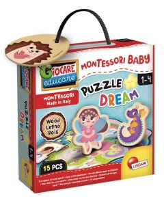 MONTESORI Drvena puzzle - Dream 96862 - 15 delova - 52187-1