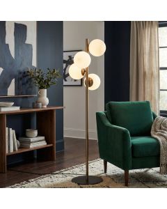 OPVIQ Podna lampa Faze NT 115, zlatna/bela