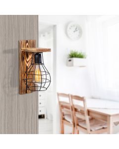 OPVIQ Zidna lampa Erebos 121-A, braon/crna