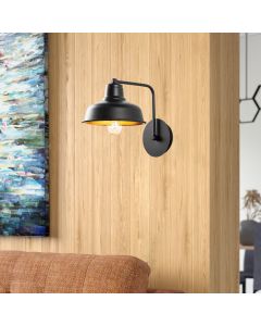 OPVIQ Zidna lampa Berceste 181BLACK-A, crna/zlatna