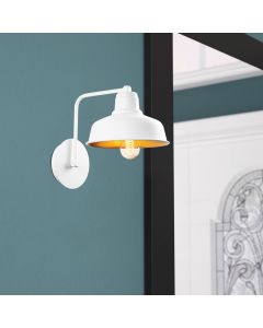 OPVIQ Zidna lampa Berceste 181WHITE-A, bela/zlatna