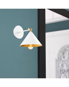 OPVIQ Zidna lampa Berceste 185WHITE-A, bela/zlatna
