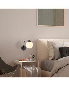 OPVIQ Zidna lampa Daisy-147-A, crna/bela