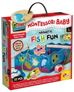 MONTESORI Drvena edukativna igra Kutija Fish fun 98354 - 52206-1