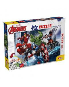 LISCIANI Puzzle Marvel Avengers 2u1 složi I oboji -60 delova - 52234-1
