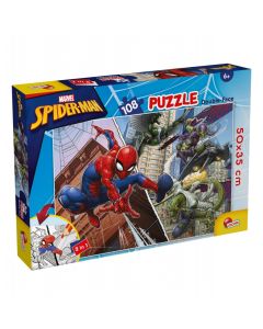 LISCIANI Puzzle Marvel Spiderman 2u1 složi I oboji  - 108 delova - 52237