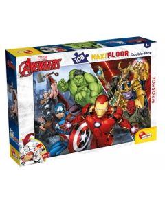 LISCIANI Puzzle Maxi Marvel Avengers 2u1 složi I oboji - 108 delova - 52241