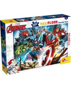 LISCIANI Puzzle Maxi Marvel Avengers 2u1 složi I oboji -150 delova - 52242