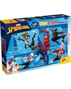 LISCIANI Puzzle Maxi Marvel Spiderman 2u1 složi I oboji - 108 delova - 52243