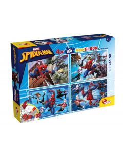 LISCIANI Puzzle Maxi Marvel Spiderman 2u1 složi I oboji - 4x48 - 52246