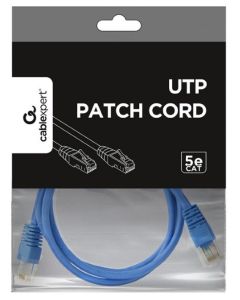 GEMBIRD PP12-1.5M/B Mrezni kabl, CAT5e UTP Patch cord 1.5m blue - 44117