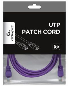 GEMBIRD PP12-2M/V Mrezni kabl, CAT5e UTP Patch cord 2m purple - 44122