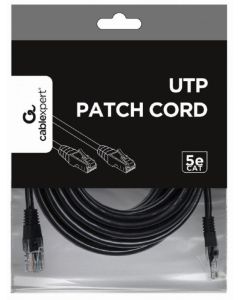 GEMBIRD PP12-7.5M/BK Mrezni kabl, CAT5e UTP Patch cord 7,5m black - 44124-1