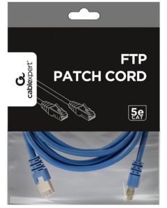 GEMBIRD PP22-2M/B Mrezni kabl FTP Cat5e Patch cord, 2m blue - 44142