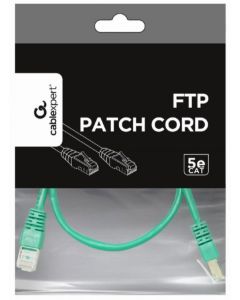 GEMBIRD PP22-1M/G Mrezni kabl FTP Cat5e Patch cord, 1m green - 44137