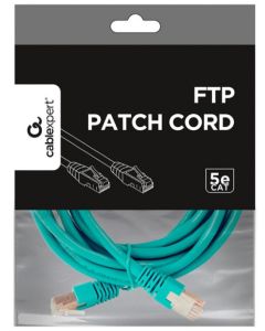 GEMBIRD PP22-2M/G Mrezni kabl FTP Cat5e Patch cord, 2m green - 44144