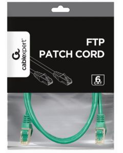 GEMBIRD PP6-1M/G Mrezni kabl, CAT6 FTP Patch cord 1m green - 44149