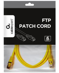 GEMBIRD PP6-1M/Y Mrezni kabl, CAT6 FTP Patch cord 1m yellow - 44150