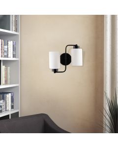 OPVIQ Zidna lampa Balcova N-345, crna/bela
