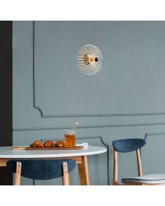 OPVIQ Zidna lampa Aspendos N-646, bela/zlatna