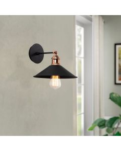OPVIQ Zidna lampa Berceste N-663, crna/bronzana