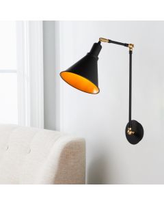 OPVIQ Zidna lampa Berceste N-682, crna/zlatna