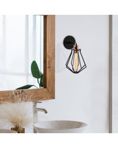 OPVIQ Zidna lampa Oylat N-1042y, crna/bronzana