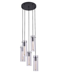 Rabalux Visilica Acantha E27 5x MAX 60W crna (5260) - 5260-1