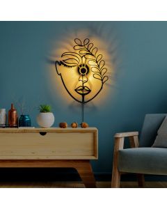 OPVIQ Zidna lampa Flower Faced V2, crna