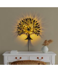 OPVIQ Zidna lampa Heart Tree V2, crna