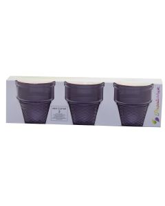 PASABAHCE Čaša za sladoled mini cornet ljubičasta 24,5cl 3/1 - 190485-1