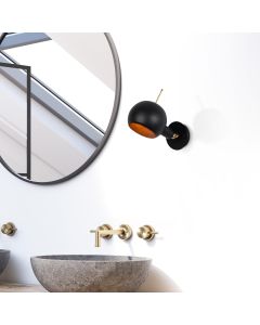 OPVIQ Zidna lampa Sivani MR-660, crna/zlatna