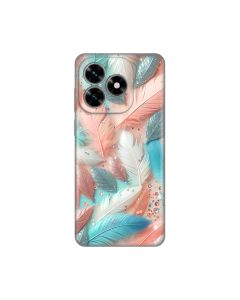 Maska za Honor X5c Plus Pastel Feathers Silikonska Print