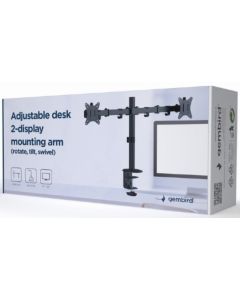 GEMBIRD Nosač za monitor stoni, dupli, tilt, 17