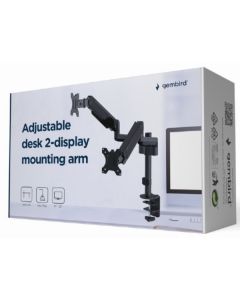 GEMBIRD Nosač za 2 monitora, MA-DA2P-01, 17-32