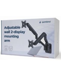 GEMBIRD Nosač za monitor zidni dupli, podesivi, 17