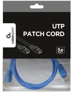GEMBIRD PP12-1M/B Mrezni kabl, CAT5e UTP Patch cord 1m blue - 2205