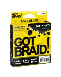 SPRO STRUNA GOT BRAID WEED 150M GREEN 0,18MM - 5300-118