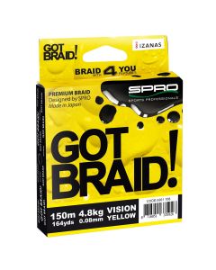SPRO STRUNA GOT BRAID VISION 150M YELLOW 0,13MM - 5301-113