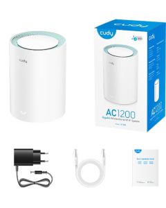 CUDY M1300 1-pack AC1200 Dual Band 2.4Ghz+5Ghz WiFi MESH - 44382