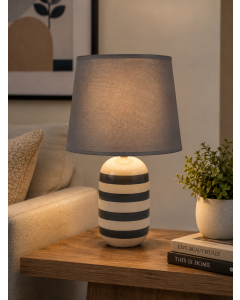 MKS Stona lampa Keramika Siva 46 cm