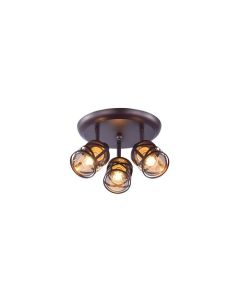 Rabalux Spot rasveta Oberon E14 3x MAX 40W braon (5337) - 5337